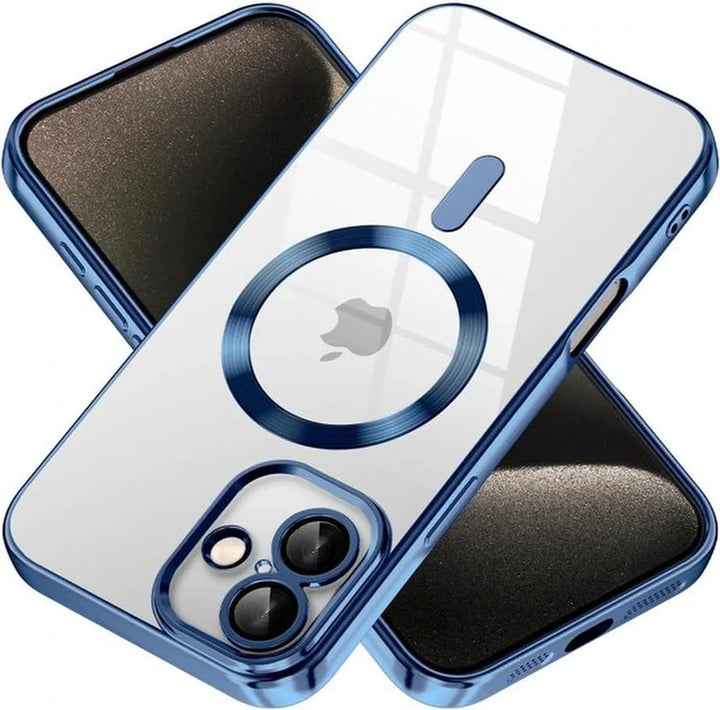 iPhone 16 Hoesjes – Backcover – Camera Lens Protector – MagSafe Compatibel – Blauw-Ilumina Benelux