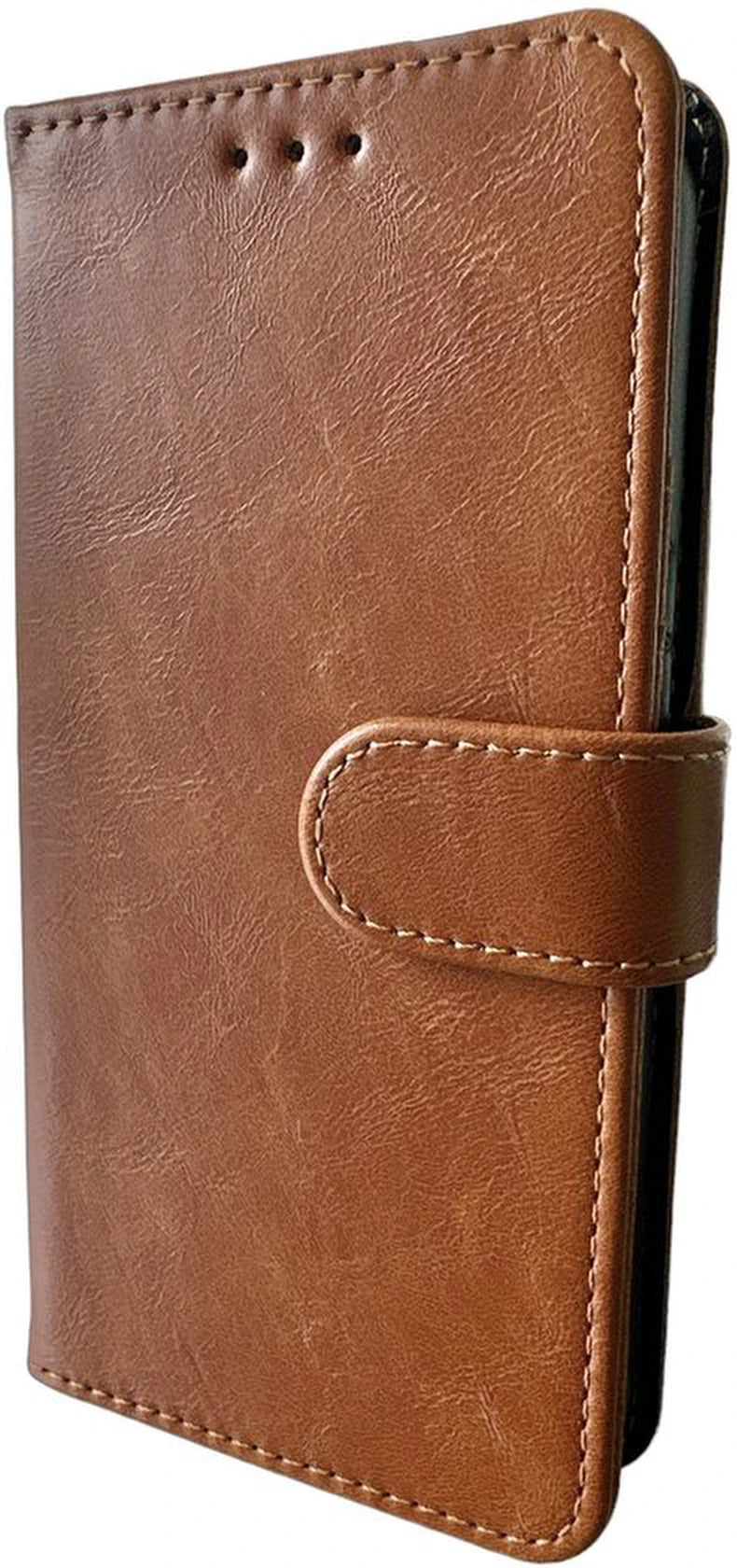 Elite Bookcase Geschikt voor: Samsung Galaxy A13 5G Hoesje met Magnetische Sluiting en Pasjeshouder - Bruin