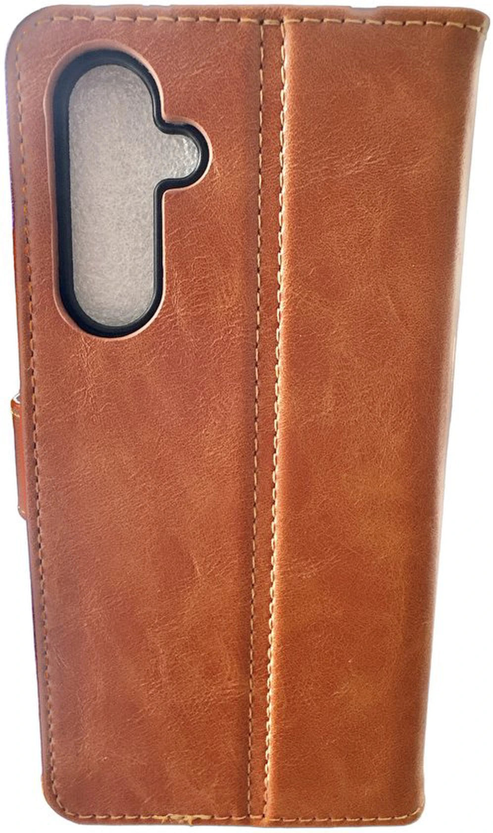 Elite Bookcase Geschikt voor: Samsung Galaxy A13 5G Hoesje met Magnetische Sluiting en Pasjeshouder - Bruin