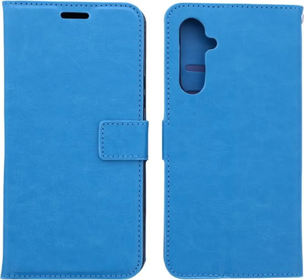 Samsung Galaxy A17 5G Hoesjes – Portemonnee Bookcase – Pasjeshouder – Magneetsluiting – Turquoise-Ilumina Benelux