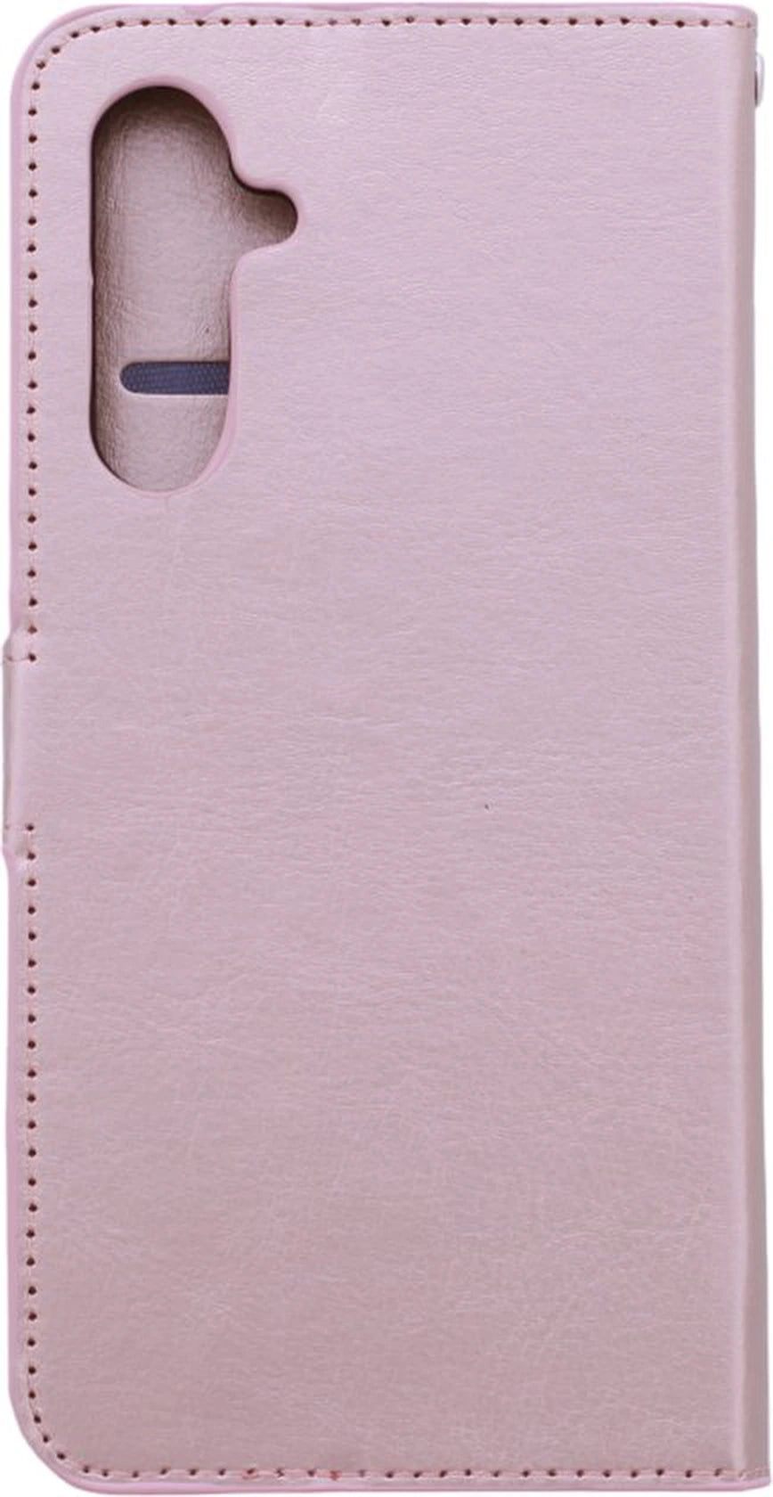 Samsung Galaxy A17 5G Hoesjes – Portemonnee Bookcase – Magneetsluiting – 2x Gehard Glas Screenprotector – Roségoud