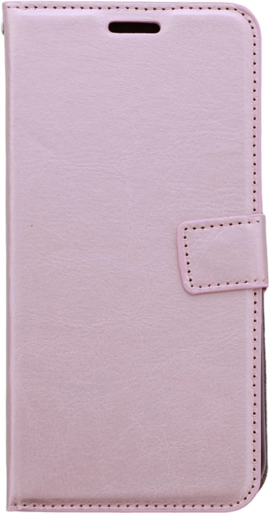 Samsung Galaxy A17 5G Hoesjes – Portemonnee Bookcase – Magneetsluiting – 2x Gehard Glas Screenprotector – Roségoud