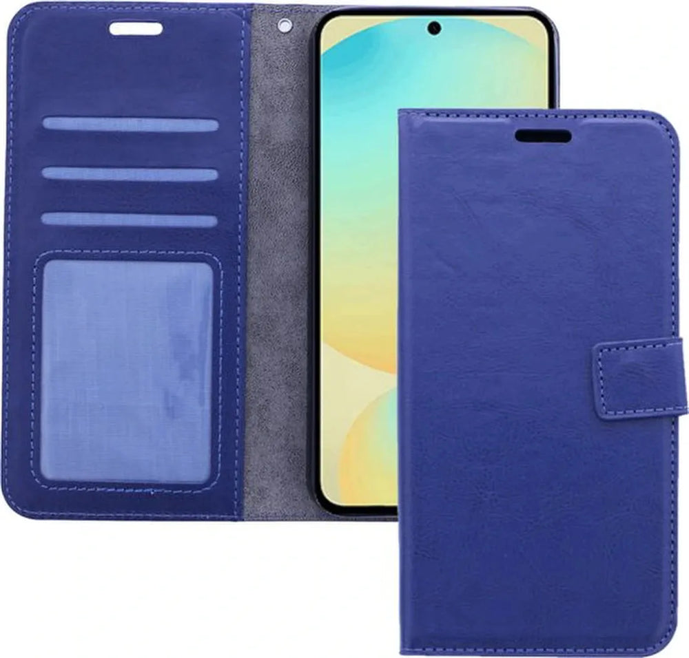 Samsung Galaxy S25 Ultra Hoesjes – Portemonnee Hoes – Pasjeshouder – Magneetsluiting – Blauw-Ilumina Benelux