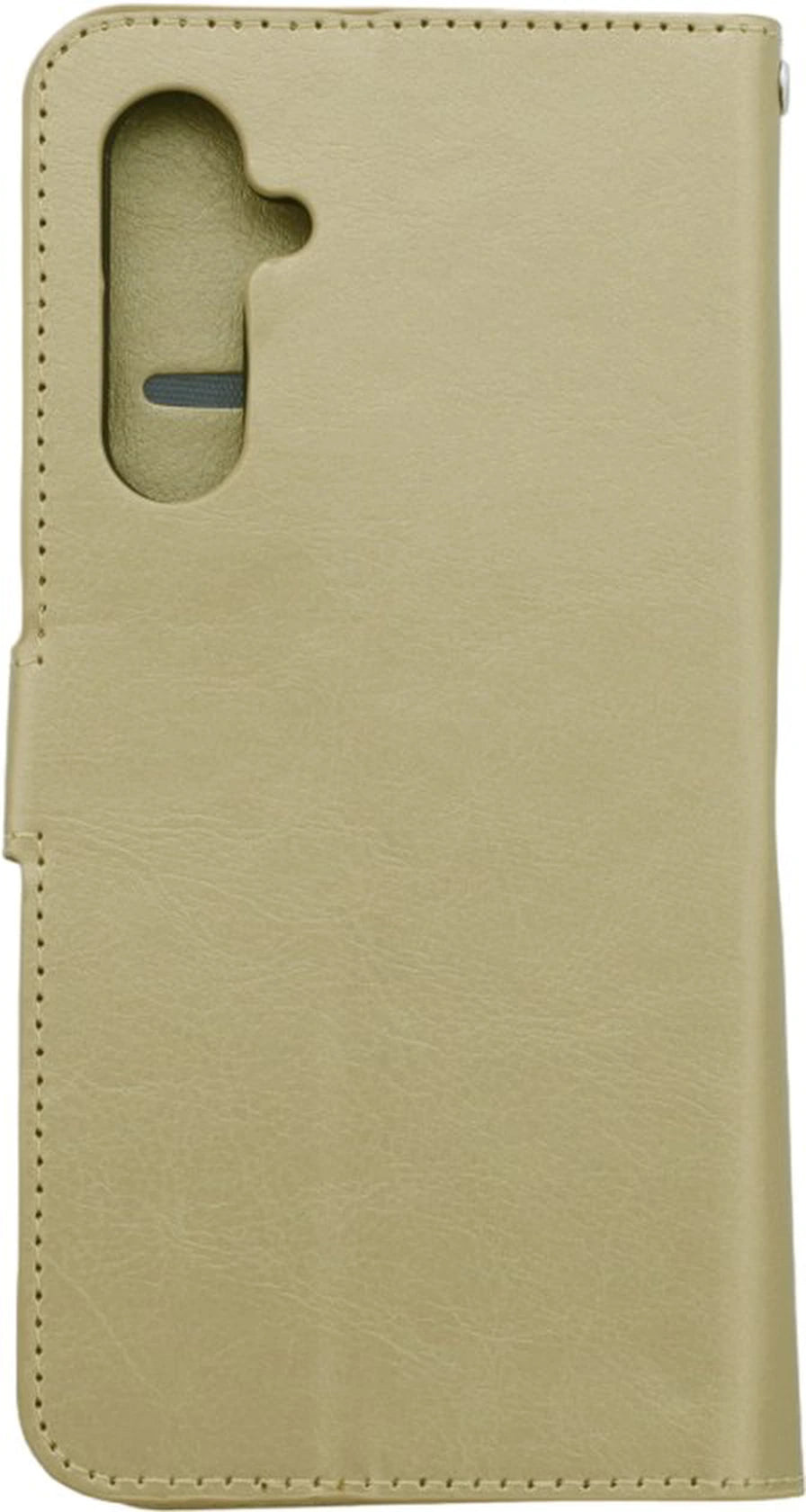 Samsung Galaxy S25 Hoesjes – Portemonnee Bookcase – Magneetsluiting – 3 Pasjes – Goud + 3x Gehard Glas Screenprotector