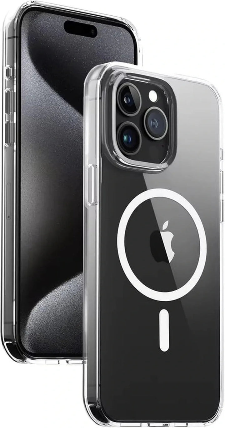 iPhone 16 Pro Hoesjes – Anti-Shock Backcover met MagSafe – Magnetische Pasjeshouder – Paars-Ilumina Benelux