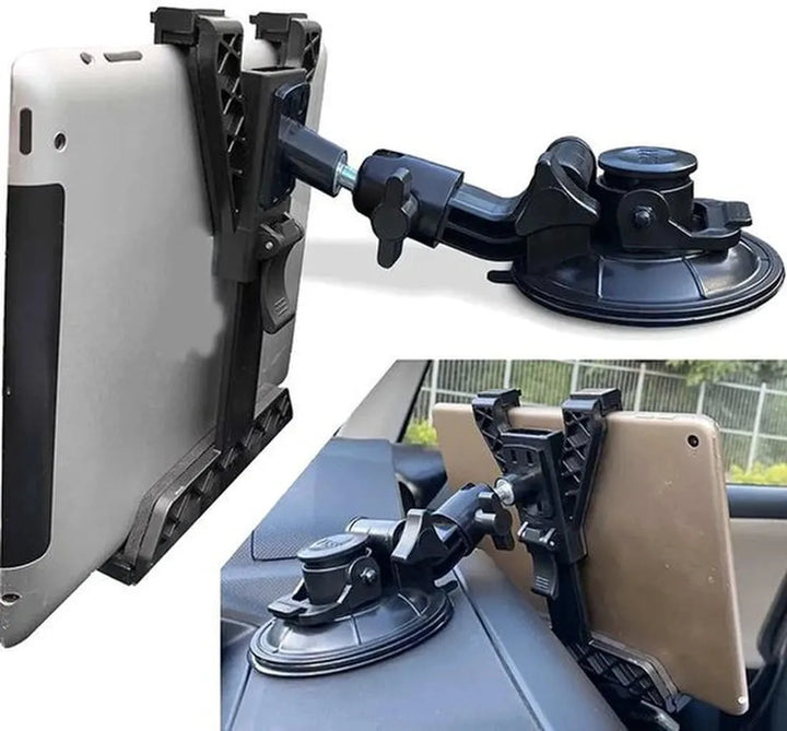 Tablethouder auto – 360° draaibaar voorruit & dashboard – Voor 7-11 inch tablets en grote smartphones – Zwart-Tablethouder-Ilumina Benelux