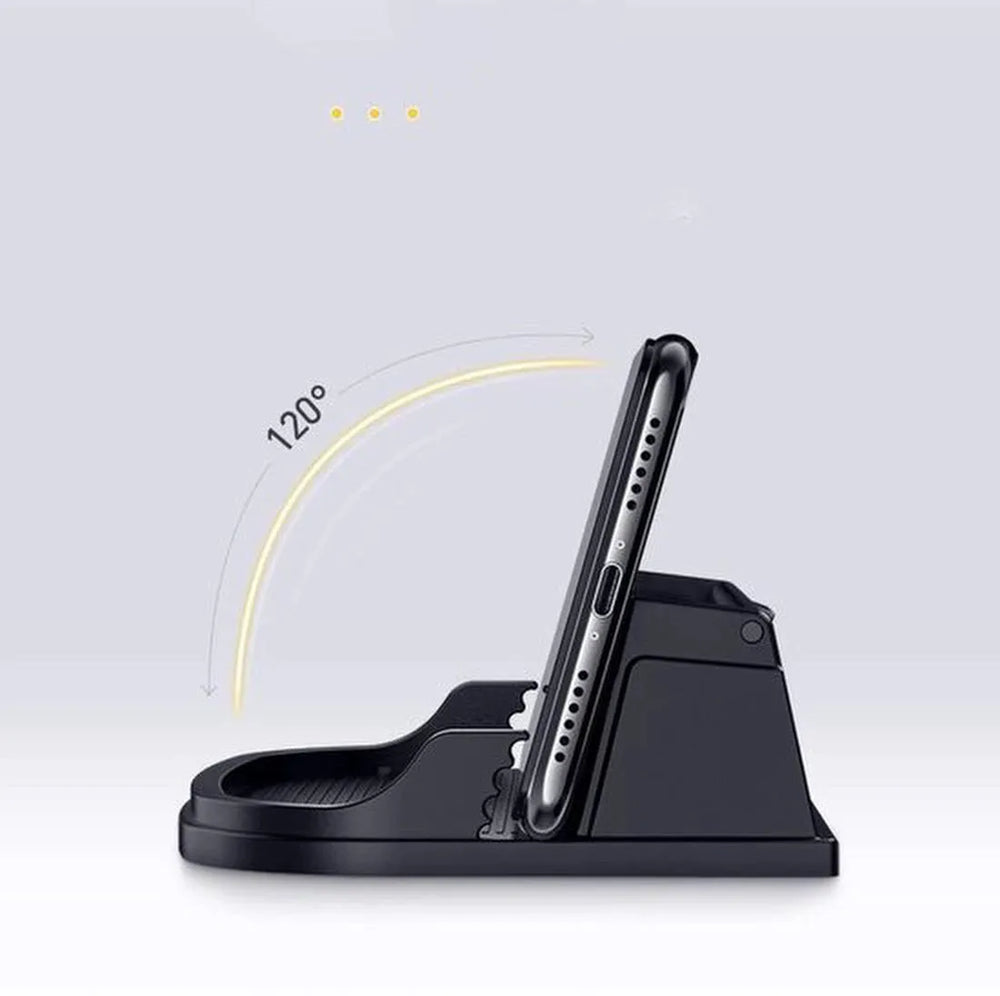 Telefoonhouder auto – Anti-slip Sticky Pad Mat – Dashboard & Bureau – Smartphone, Munten Houder – Zwart-Ilumina Benelux
