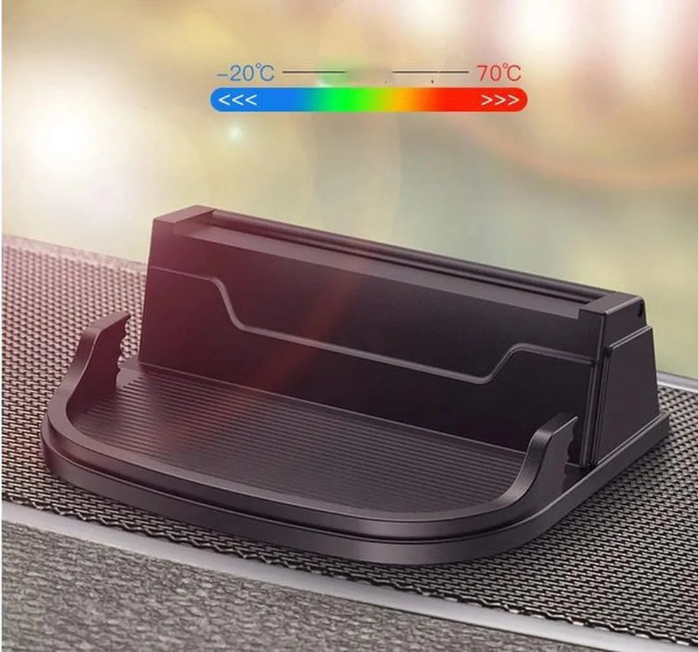 Telefoonhouder auto – Anti-slip Sticky Pad Mat – Dashboard & Bureau – Smartphone, Munten Houder – Zwart-Ilumina Benelux