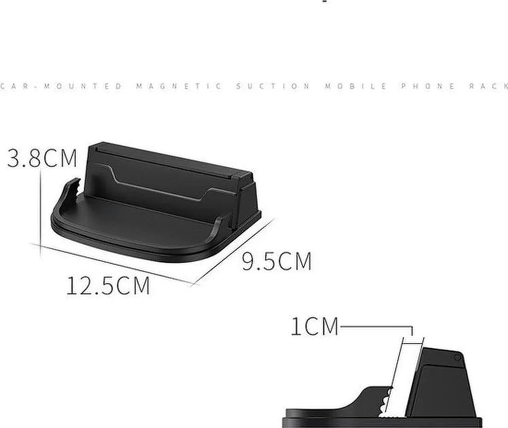 Telefoonhouder auto – Anti-slip Sticky Pad Mat – Dashboard & Bureau – Smartphone, Munten Houder – Zwart-Ilumina Benelux