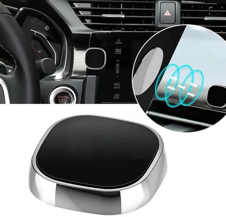 Telefoonhouder auto – Magnetisch – Sterke magneet – Incl. 2 metalen plaatjes – Zwart-Ilumina Benelux