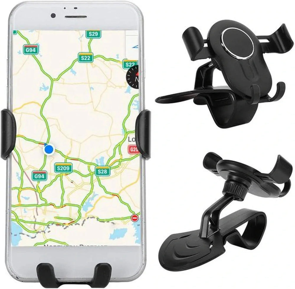 Telefoonhouder auto – Dashboardhouder – Universeel – Antislip – Zwart-Ilumina Benelux