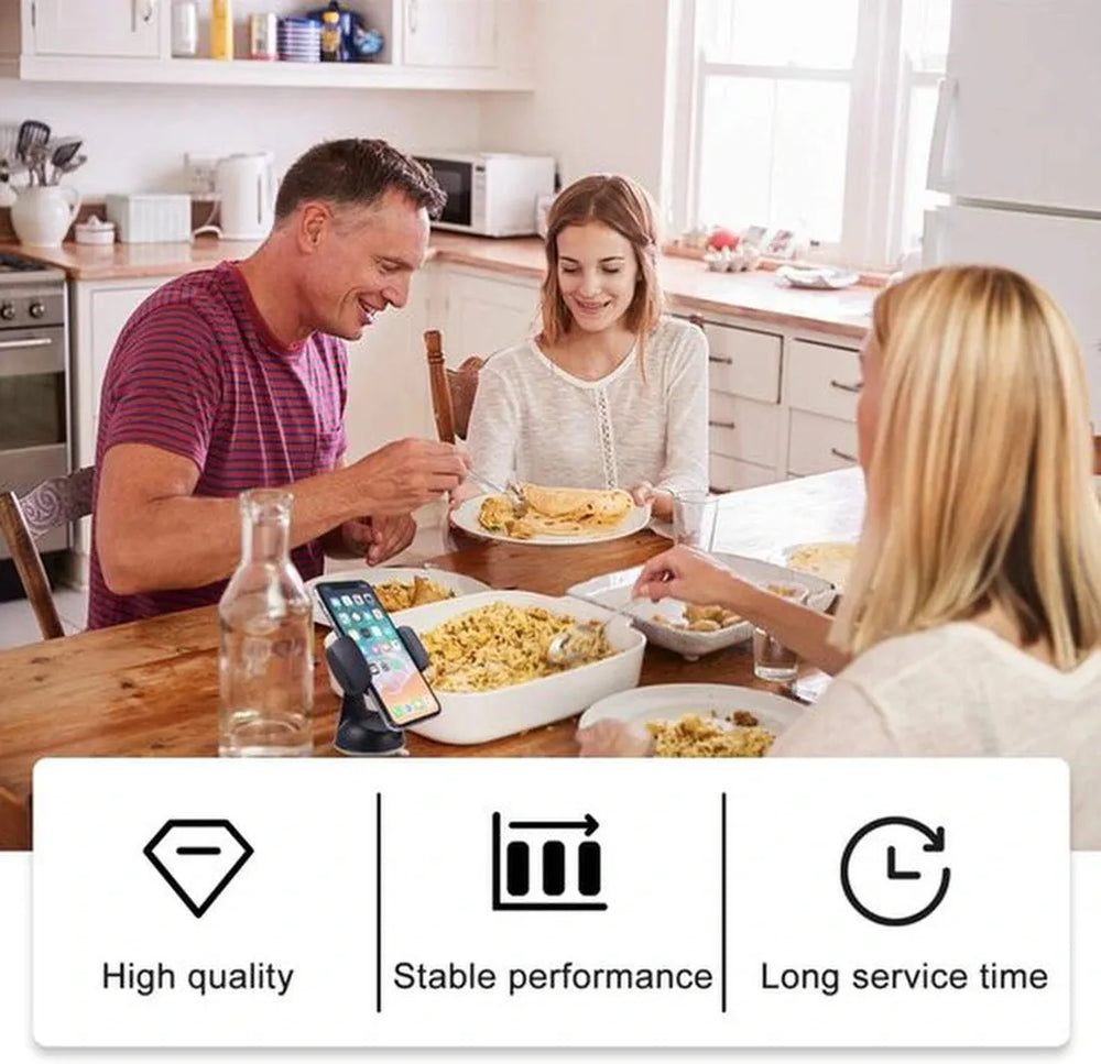 Telefoonhouder auto – Zuignap Dashboard & Raam – Verstelbaar – 360° Draaibaar – Zwart-Ilumina Benelux