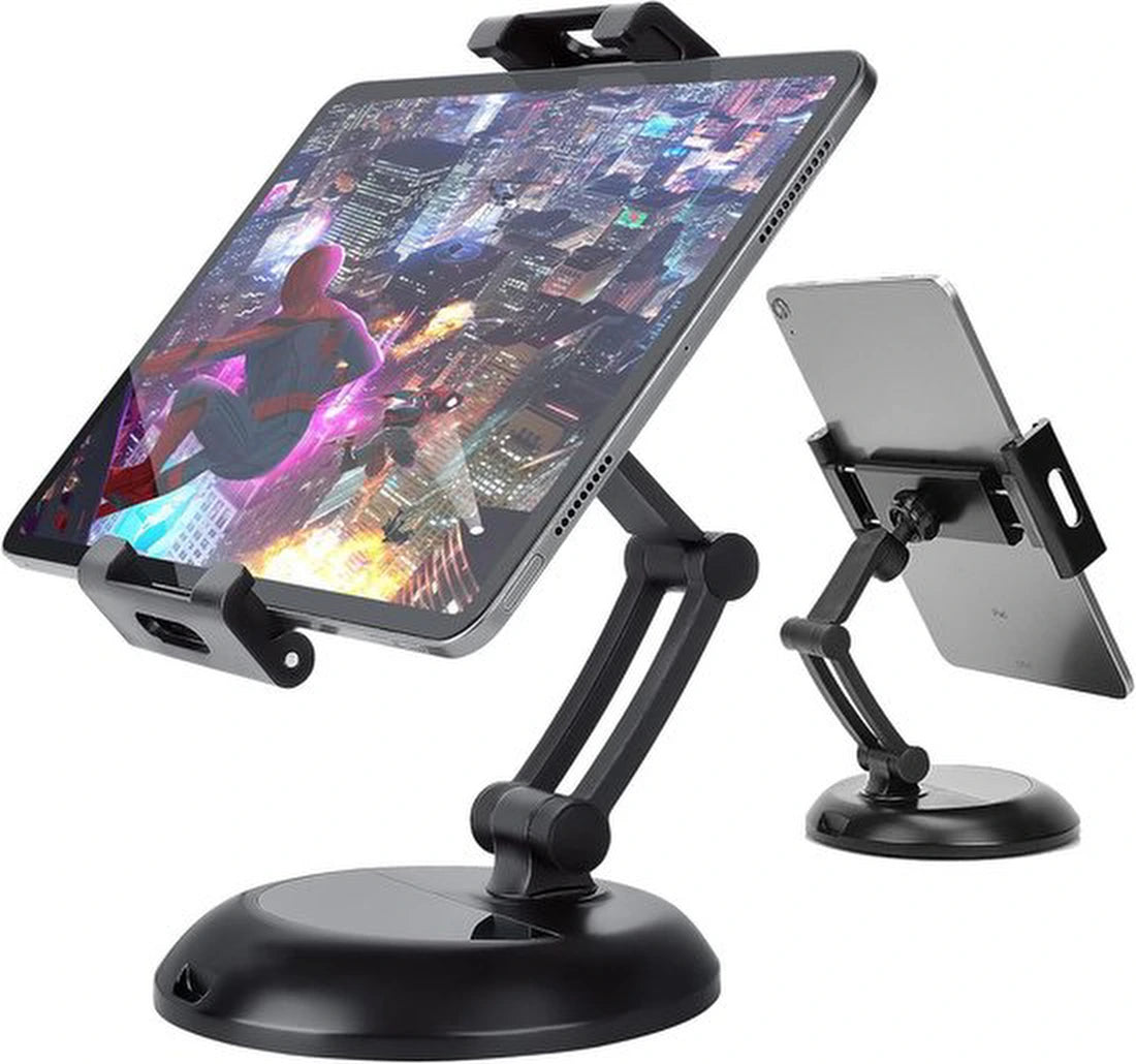 Tablethouder bureau Geschikt voor: tablet / iPad / Samsung Galaxy tab Desktop Tablet Standaard - Home verstelbare bureau of tafel standaard - zilver