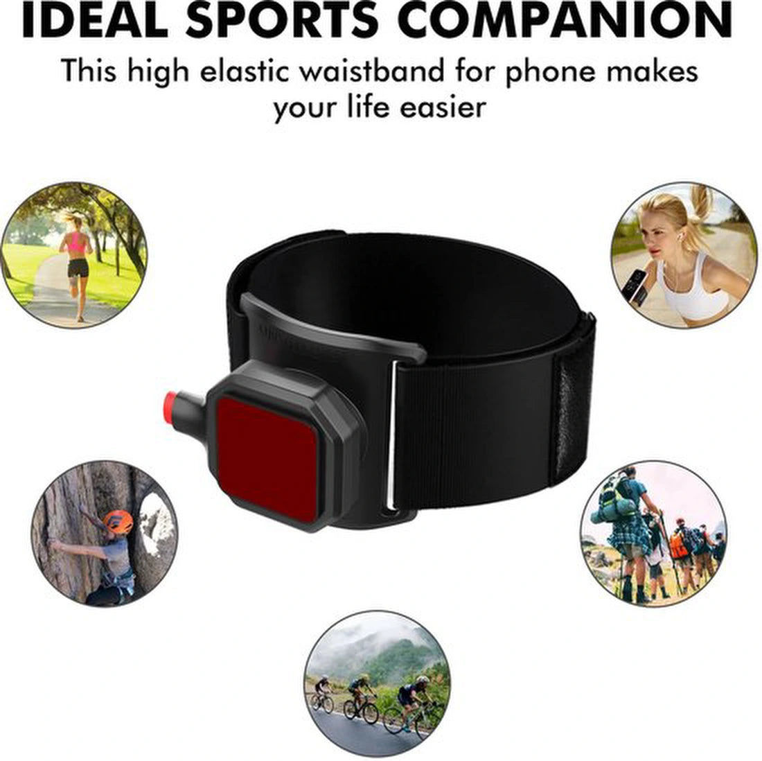Sportarmband Met Magneet met Backcover Hoesje Geschikt voor: Samsung Galaxy A35 - Polsband - Sportband - Hardloop Armband - Bevestiging Pols of Arm - Hardlopen - Hardloopband