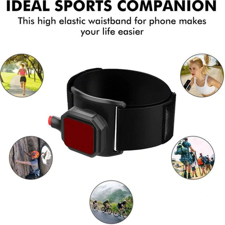 Samsung Galaxy A35 Hoesjes – Sportarmband met Magneet – Hardloop Polsband – Backcover – Zwart-Sportarmband-Ilumina Benelux