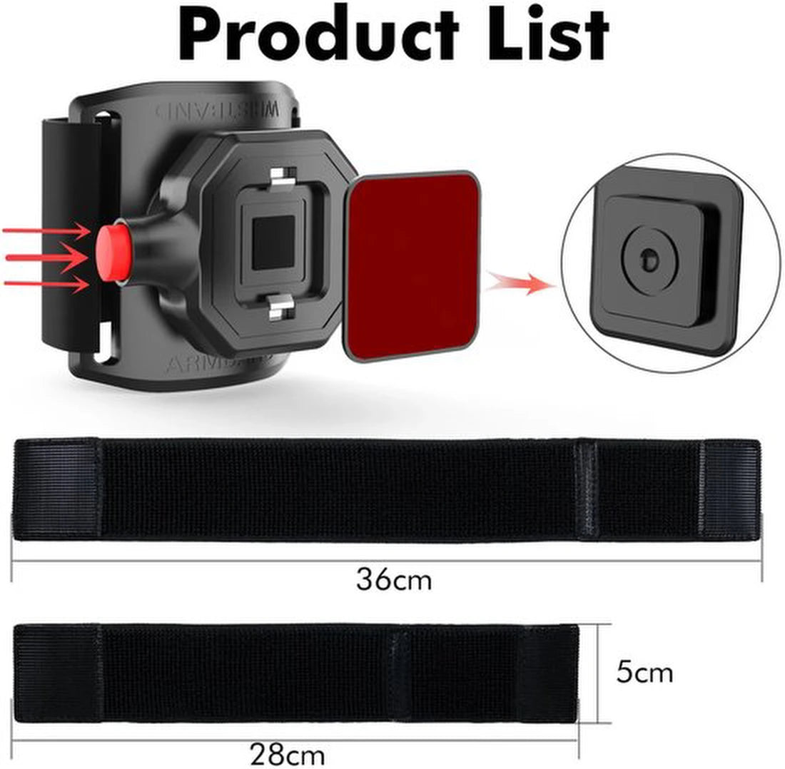 Sportarmband Met Magneet met Backcover Hoesje Geschikt voor: Samsung Galaxy A17 5G & Samsung Galaxy A26 - Polsband - Sportband - Hardloop Armband - Bevestiging Pols of Arm - Hardlopen - Hardloopband