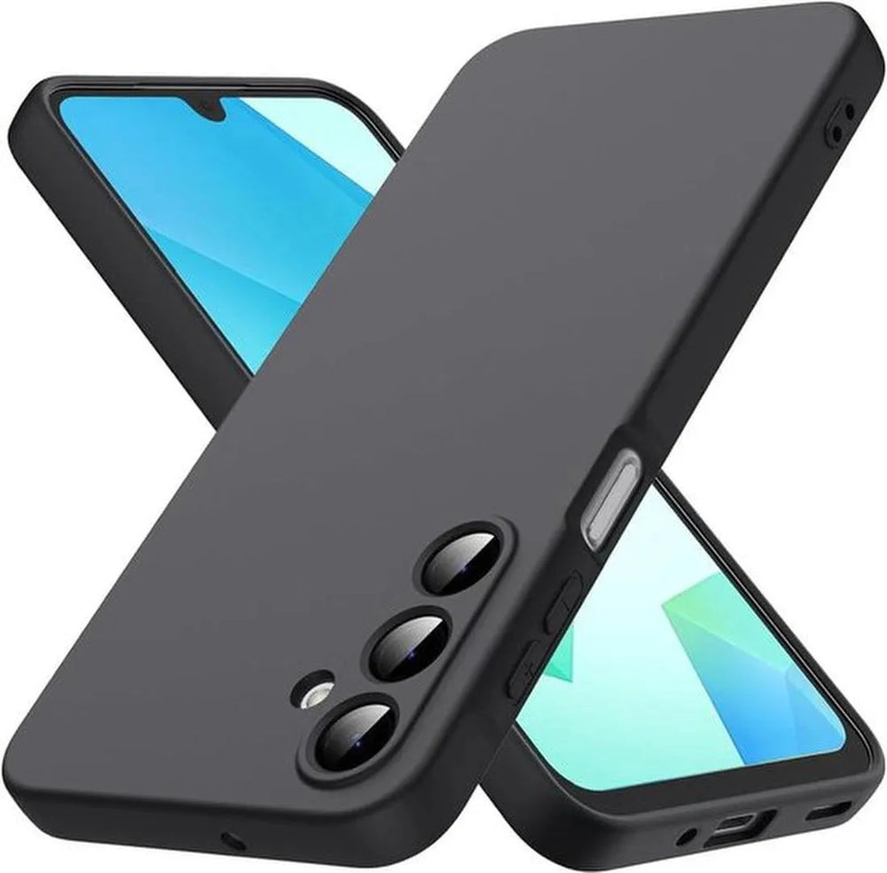 Samsung Galaxy S24 FE / S25 FE Hoesjes – Siliconen Backcover – Soft Touch – Inclusief 3x Screenprotector – Zwart-Ilumina Benelux