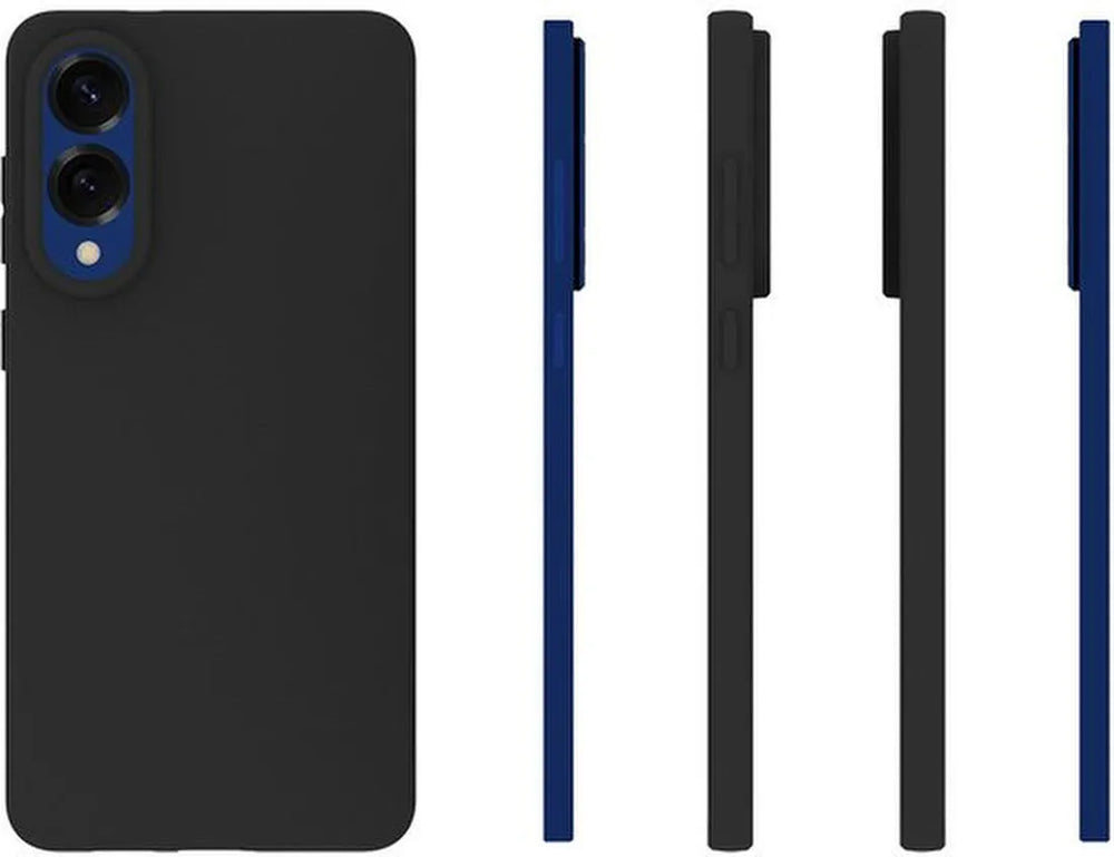 Samsung Galaxy S25 Edge Hoesjes – Siliconen Backcover – Soft Touch – Schokbestendig – Zwart-Ilumina Benelux