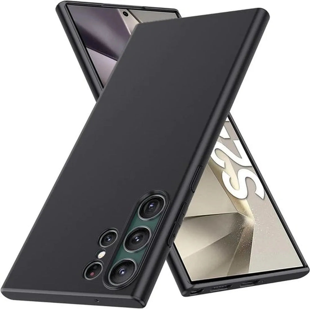 Samsung Galaxy S25 Ultra Hoesjes – Siliconen Backcover – Soft Touch – Schokbestendig – Zwart-Ilumina Benelux