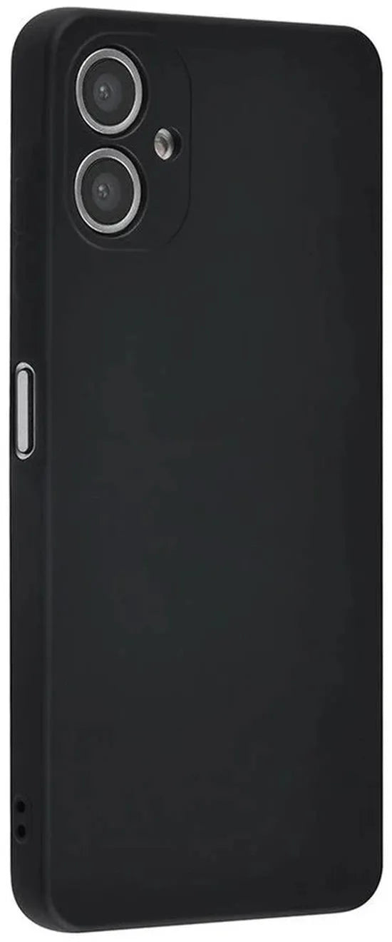 Samsung Galaxy A06 Hoesjes – Siliconen Backcover – Soft Touch – Inclusief Screenprotector – Zwart-Ilumina Benelux