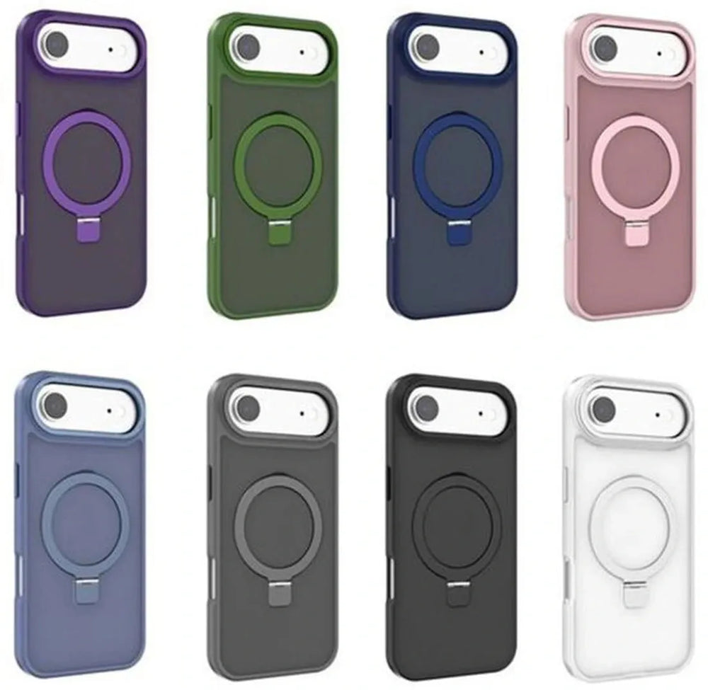 iPhone 17 Pro Max Hoesjes – MagSafe Backcover met Standaard – Schokbestendig – Groen-Ilumina Benelux