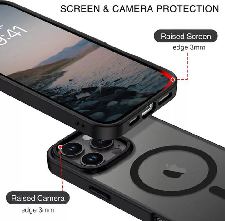 iPhone 17 Hoesjes – Matte Backcover – MagSafe Compatibel – Schokbestendig – Grijs-Ilumina Benelux