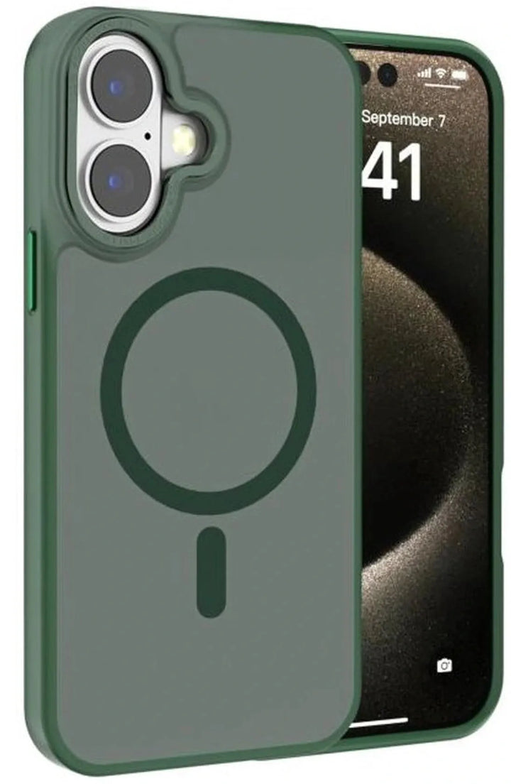 iPhone 17 Hoesjes – MagSafe Backcover – Schokbestendig – Incl. 2x Screenprotector – Groen-Ilumina Benelux