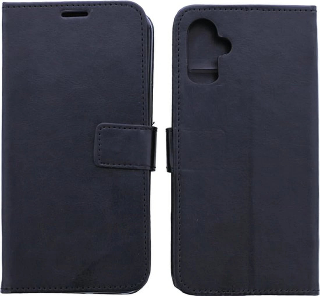 Bookcase Geschikt voor: Samsung Galaxy A07 - Zwart - portemonnee hoesje