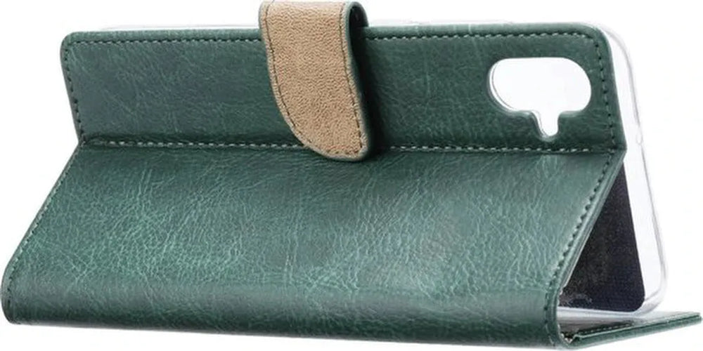 Samsung Galaxy A07 Hoesjes – Portemonnee Hoes – Pasjeshouder – Magneetsluiting – Groen-Ilumina Benelux
