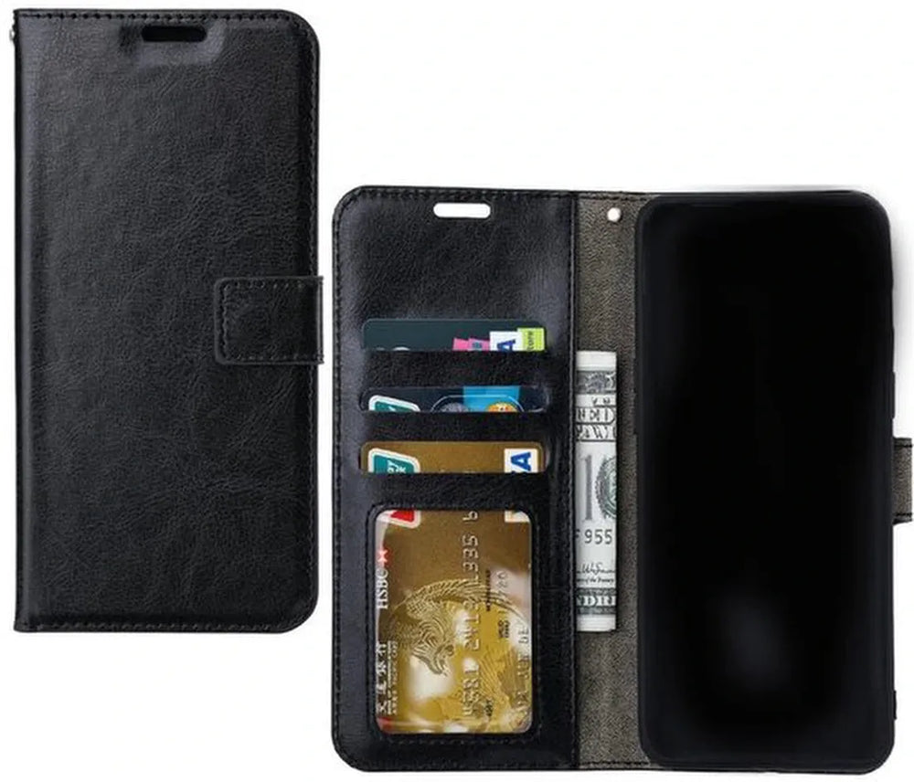 Xiaomi 13T Pro Hoesjes – Portemonnee Hoes – Pasjeshouder – Magneetsluiting – Zwart-Ilumina Benelux