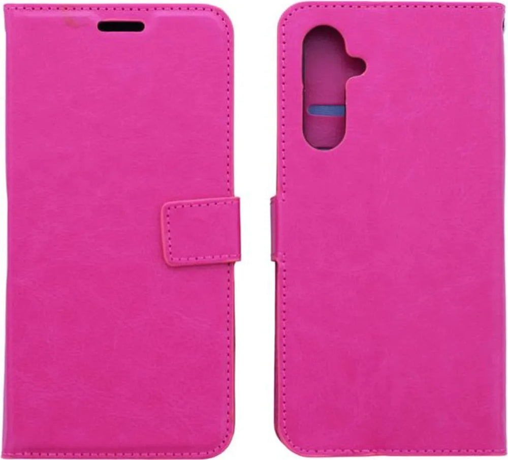 Samsung Galaxy Xcover 7 Hoesjes – Portemonnee Hoes – Pasjeshouder – Magneetsluiting – Roze-Ilumina Benelux