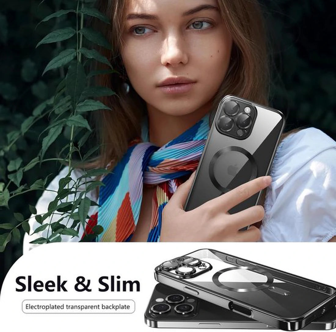 iPhone 17 Pro Max Hoesjes – Siliconen Backcover – Camera Lens Protector – MagSafe Compatibel – Groen