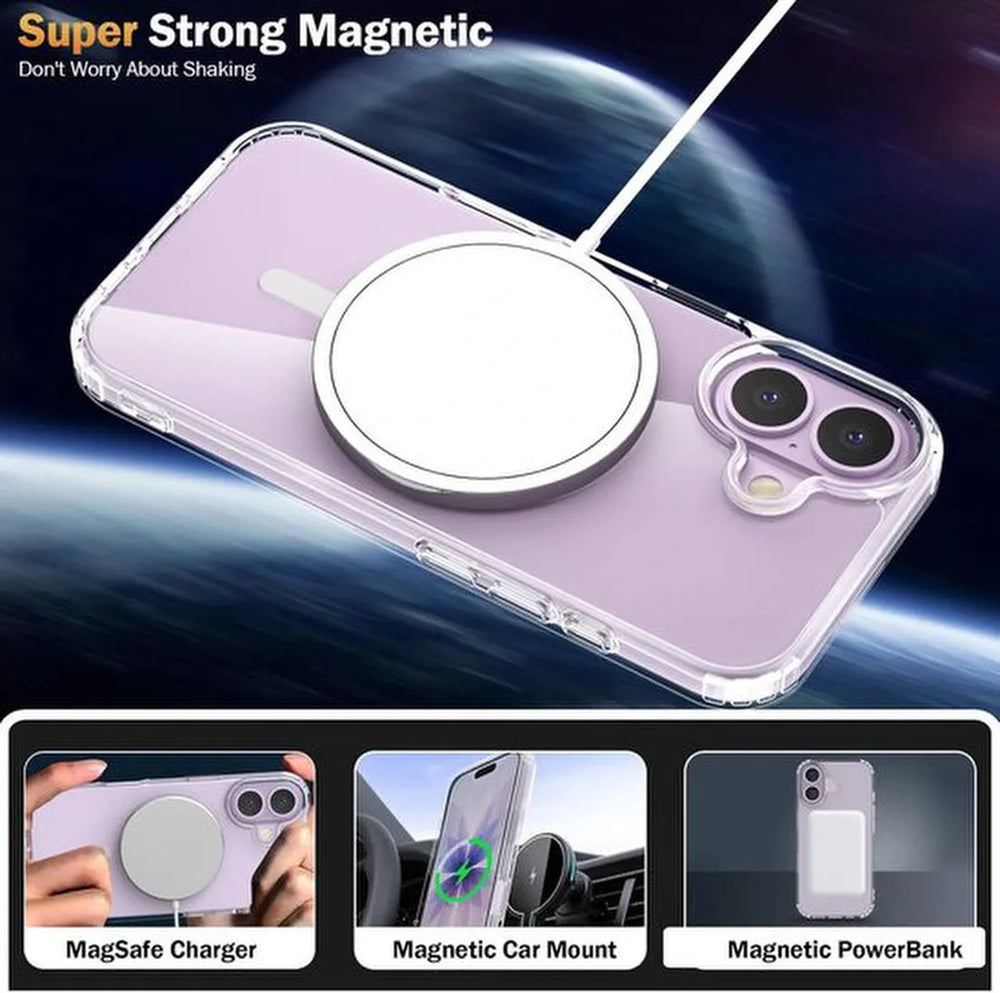 iPhone 17 Hoesjes – Transparante Backcover – Schokbestendig – MagSafe Compatibel-Ilumina Benelux