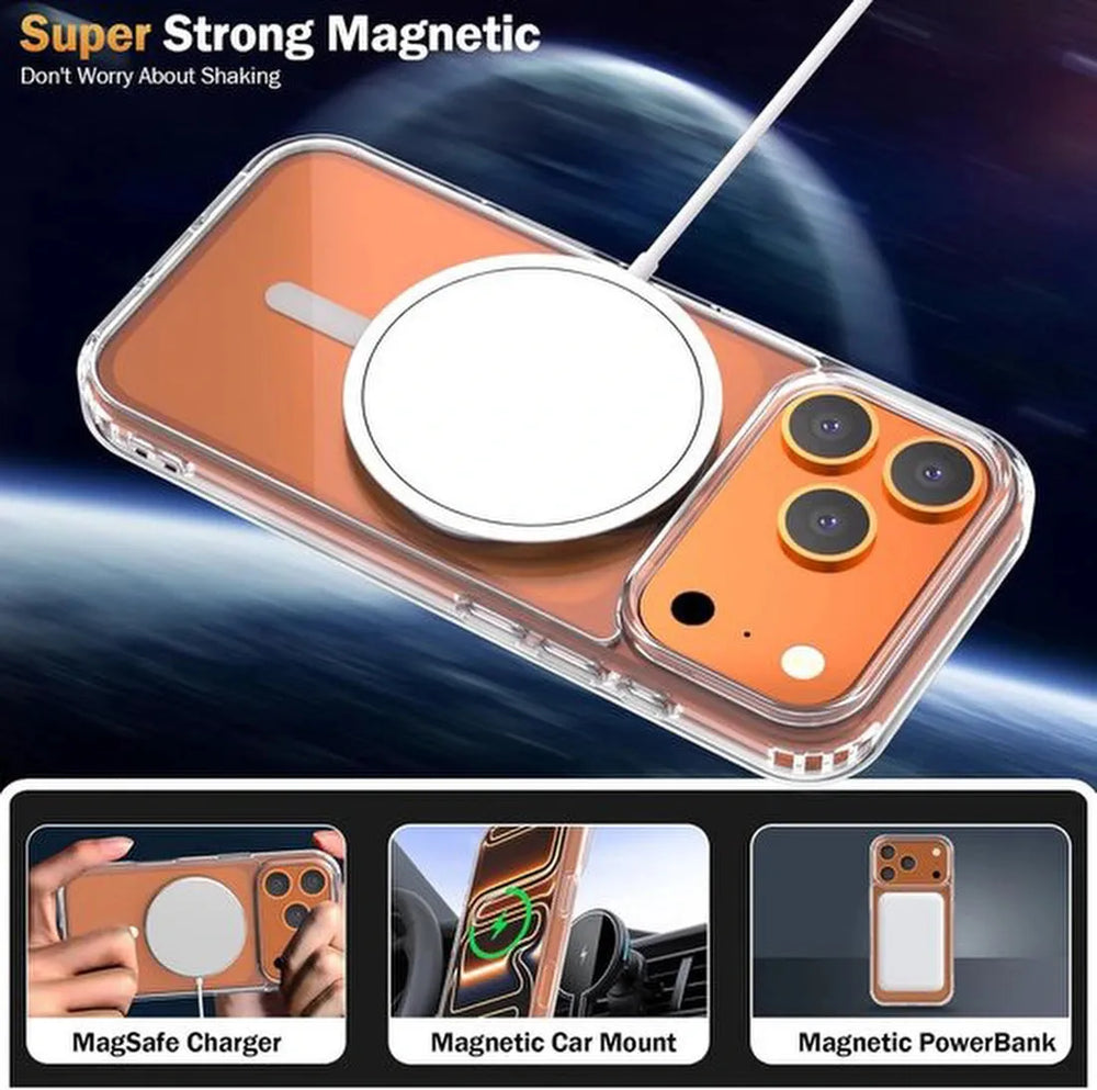 iPhone 17 Pro Hoesjes – Transparante Backcover – Schokbestendig – MagSafe Compatibel-Ilumina Benelux