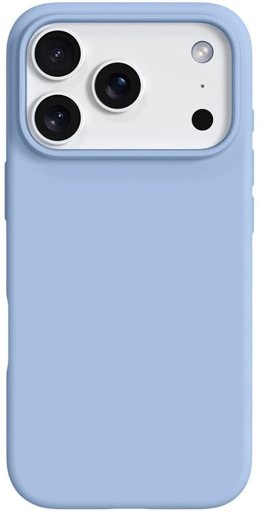 iPhone 17 Pro Max Hoesjes – Liquid Siliconen Backcover – Soft Touch – Inclusief 2x Screenprotector – Haze Blauw