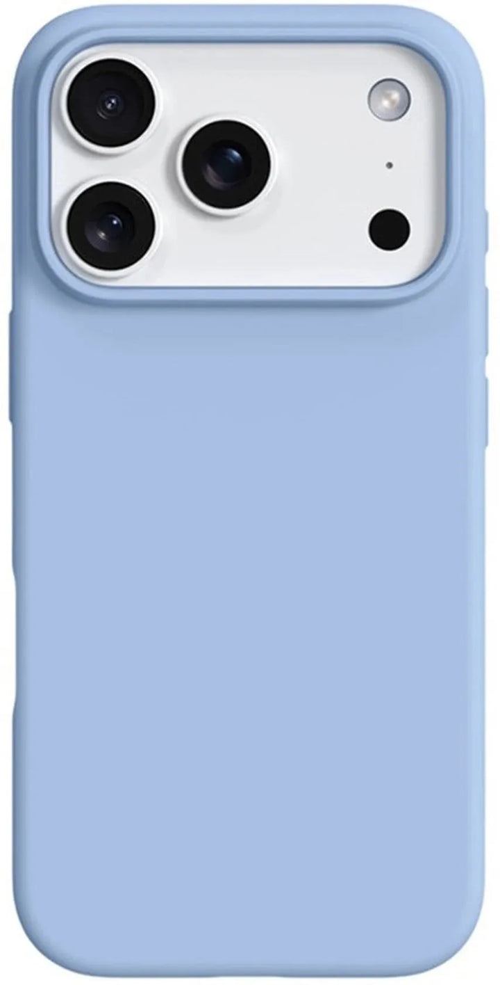 iPhone 17 Pro Max Hoesjes – Liquid Siliconen Backcover – Soft Touch – Inclusief 2x Screenprotector – Haze Blauw-Ilumina Benelux