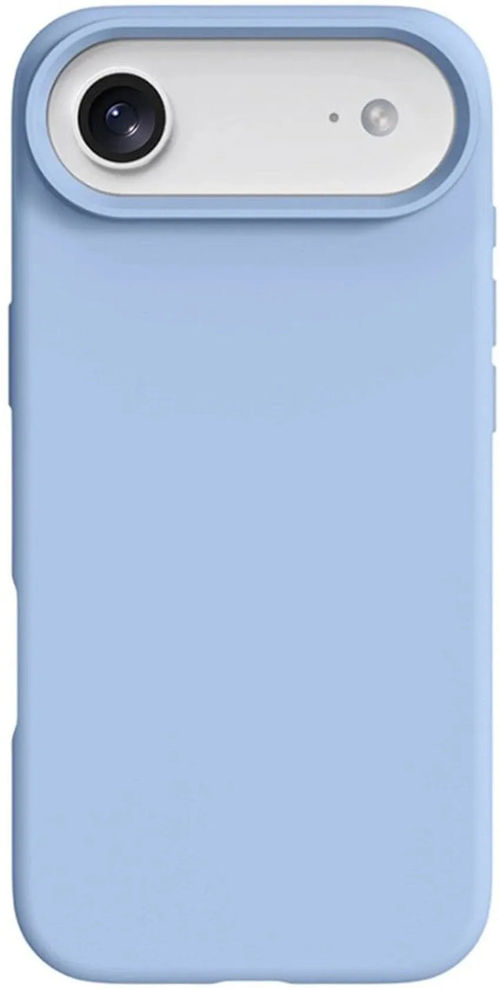 iPhone Air Hoesjes – Liquid Silicone Backcover – Soft Touch – Inclusief Screenprotector & Camera Lens Protector – Haze Blauw-Ilumina Benelux
