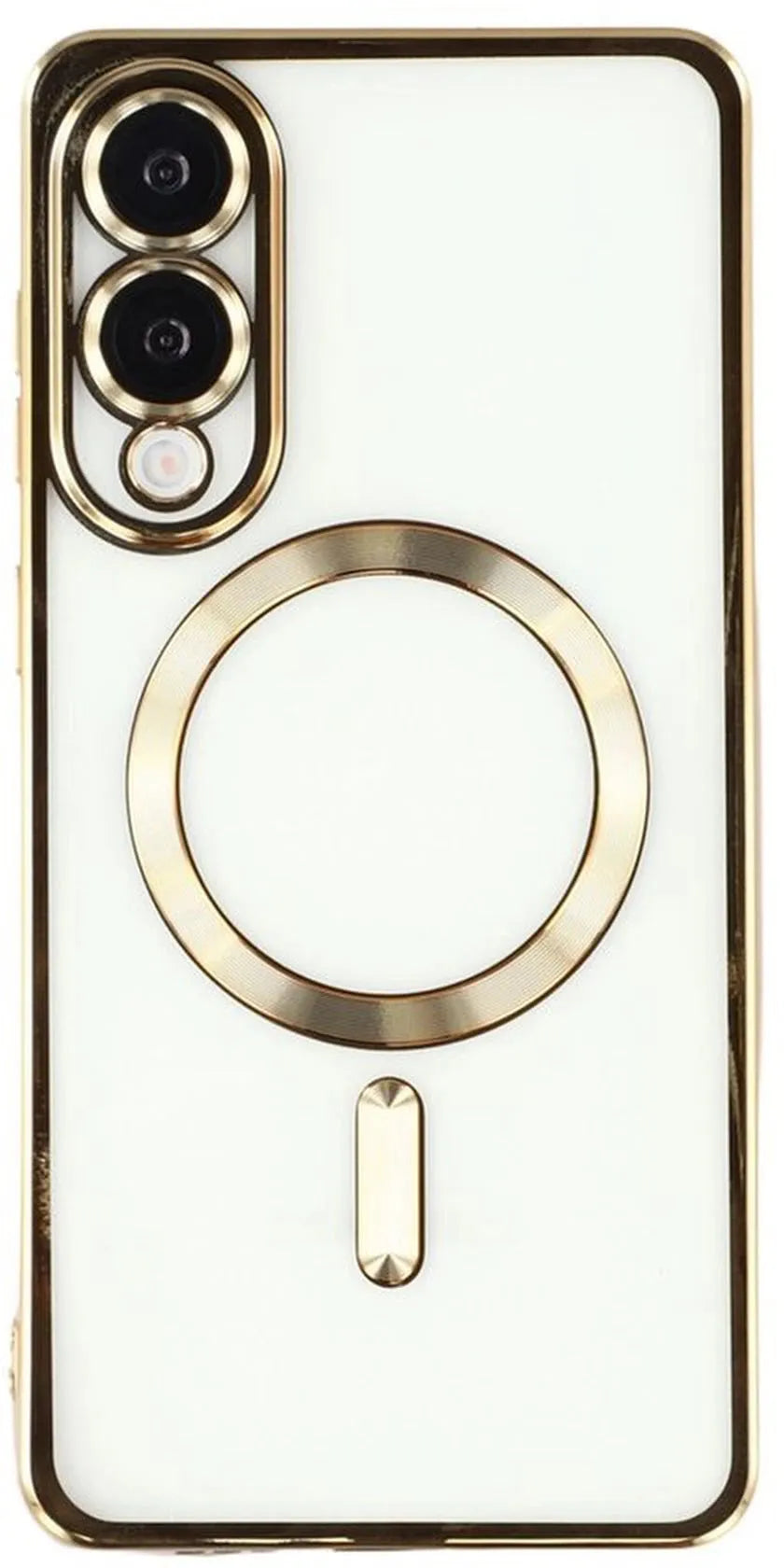 Samsung Galaxy S25 Edge Hoesjes – Backcover – MagSafe – Inclusief 2x Screenprotector – Goud-Ilumina Benelux