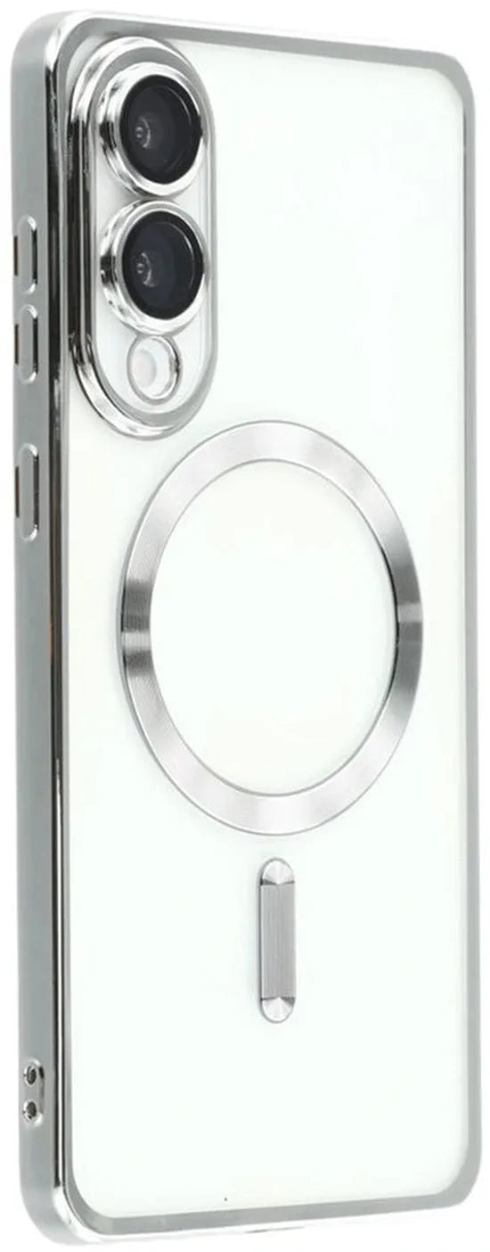 Samsung Galaxy S25 Edge Hoesjes – Backcover – Camera Lens Bescherming – MagSafe – Zilver-Ilumina Benelux