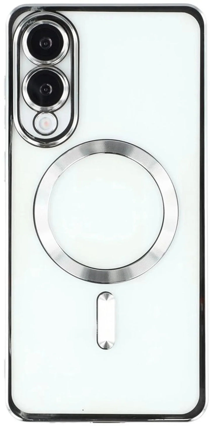 Samsung Galaxy S25 Edge Hoesjes – Backcover – Camera Lens Bescherming – MagSafe – Zilver-Ilumina Benelux