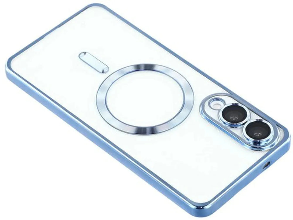Samsung Galaxy S25 Edge Hoesjes – Backcover – MagSafe – Inclusief 2x Screenprotector – Blauw-Ilumina Benelux