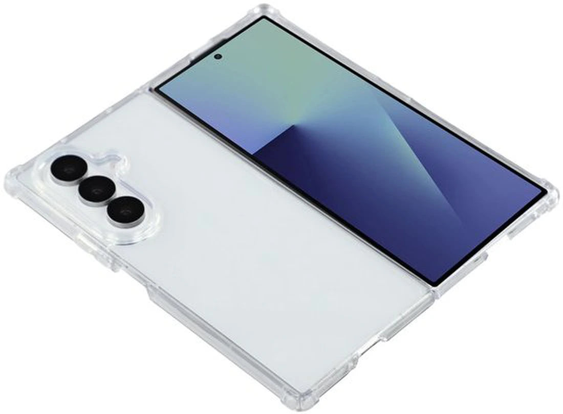 Samsung Galaxy Z Fold 7 Hoesjes – Siliconen Backcover – Schokbestendig – Transparant – ZT Accessoires