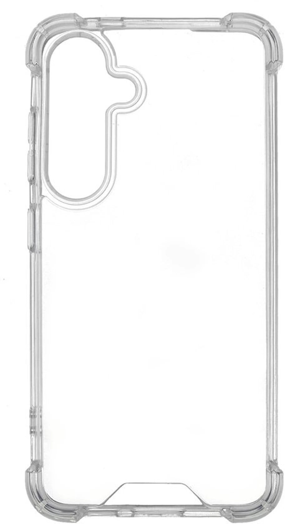 Anti -Shock Silicone hoesje Transparant met Screenprotector Glas 2x Geschikt voor: Samsung Galaxy S25 FE