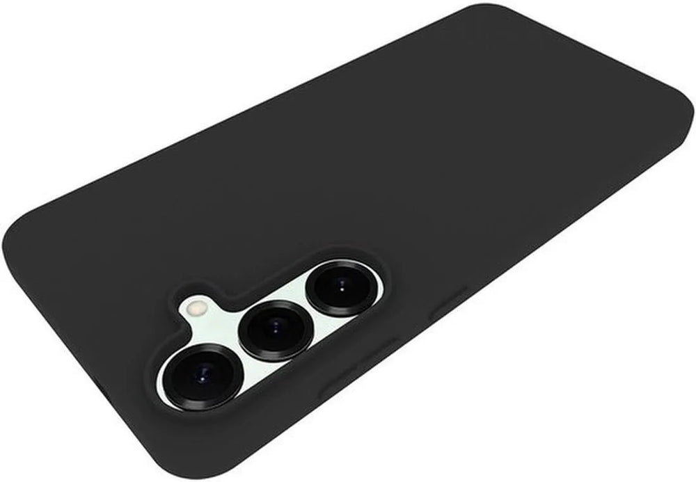 Samsung Galaxy S25 FE Hoesjes – Siliconen Backcover – Screenprotector Gehard Glas 3-Pack – Zwart-Ilumina Benelux