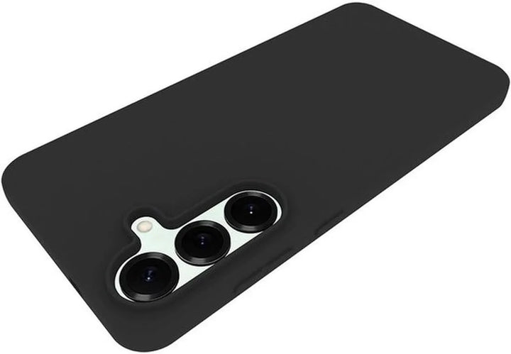 Samsung Galaxy S25 FE Hoesjes – Siliconen Backcover – Screenprotector Gehard Glas 3-Pack – Zwart-Ilumina Benelux
