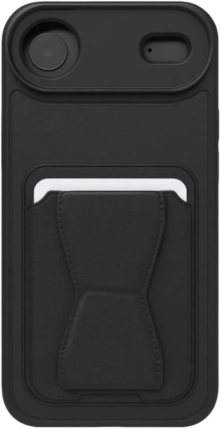 iPhone Air Hoesjes – Schokbestendige Backcover – Kaarthouder – Ingebouwde Standaard – Zwart-Ilumina Benelux