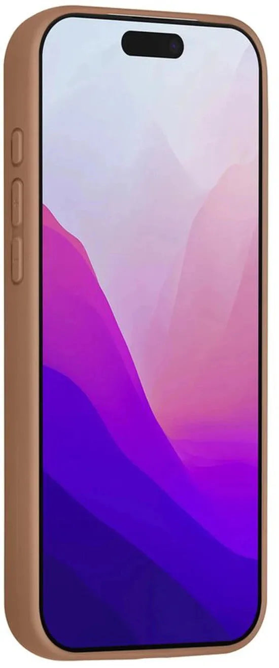 iPhone 17 Pro Max Hoesjes – Siliconen Backcover – Schokbestendig – Ringstandaard – Desert Bruin-Ilumina Benelux