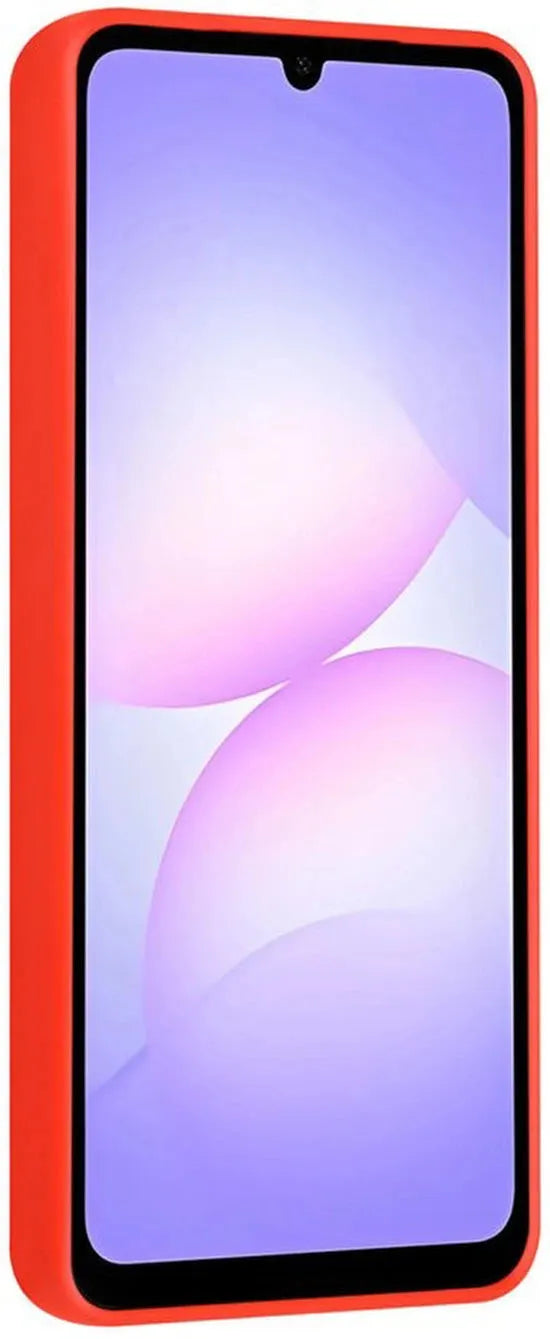 Samsung Galaxy A07 Hoesjes – Siliconen Backcover – Schokbestendig – Ringstandaard – Classic Rood-Ilumina Benelux