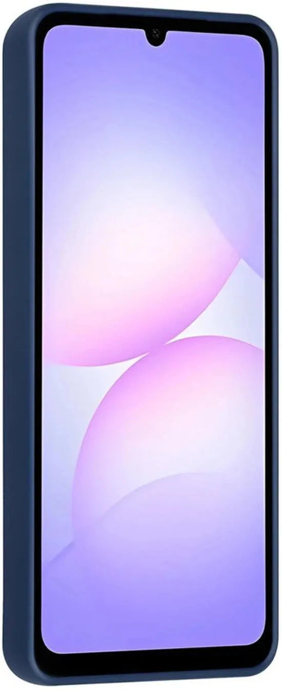 Samsung Galaxy A07 Hoesjes – Siliconen Backcover – Schokbestendig – Ringstandaard – Navy Blue-Ilumina Benelux
