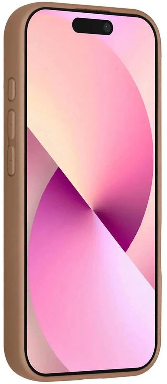 iPhone 17 Hoesjes – Siliconen Backcover – Schokbestendig – Ringstandaard – Desert Bruin-Ilumina Benelux